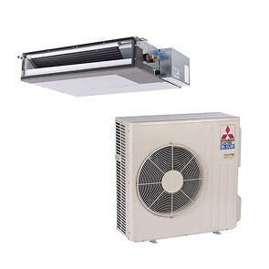 Mitsubishi HVAC system indoor outdoor units Vermont