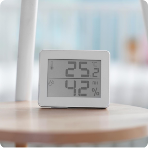 Vermont HVAC digital thermostat temperature humidity