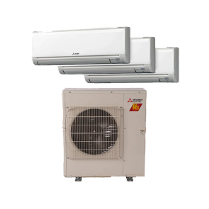 Mitsubishi HVAC indoor and outdoor units Vermont