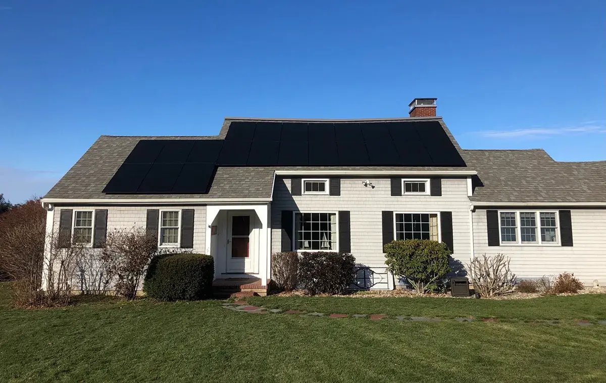Mini-split installation on New Hampshire house exterior