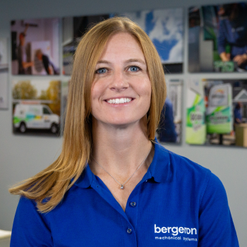 Vermont HVAC technician smiling indoors