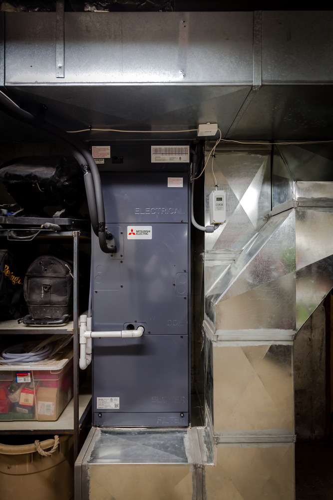 Vermont HVAC furnace unit in basement